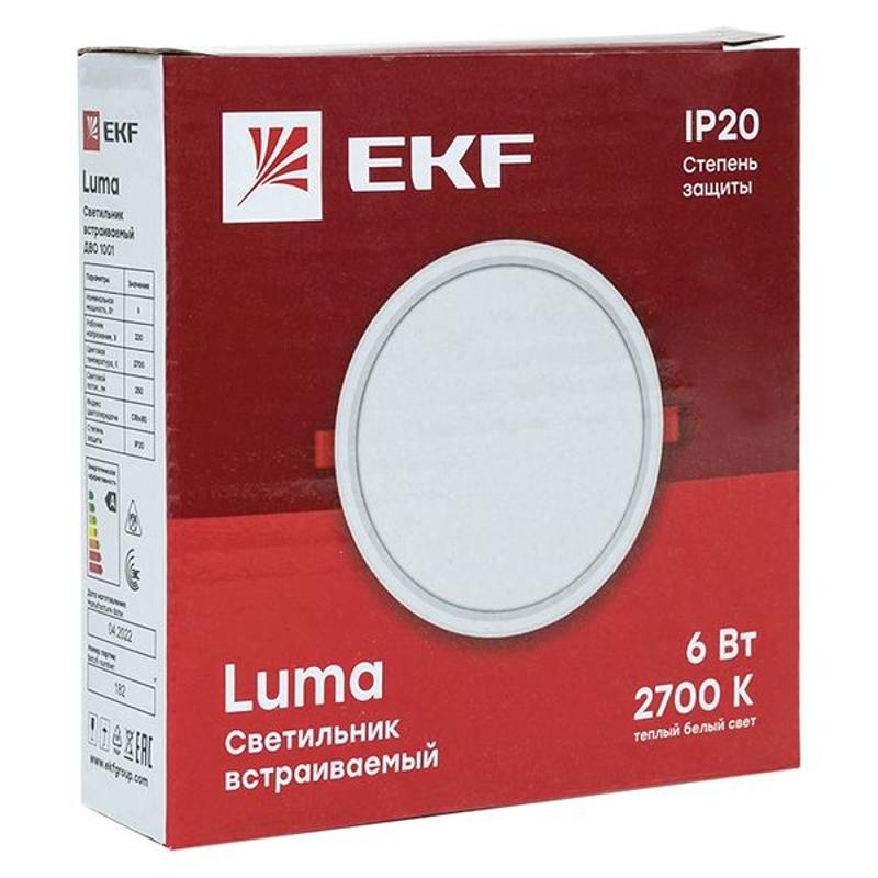 Светильник светодиодный встраиваемый ДВО 1001 6Вт 2700K IP20 Basic | DLL-1001-6-2700 | EKF — миниатюра 10