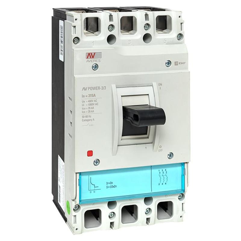 Выключатель автоматический AV POWER-3/3 315А 35kA TR | mccb-33-315-TR-av | EKF — EKF