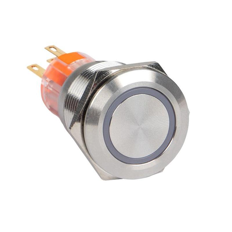 Кнопка S-Pro67 19 мм с фикс. с синей подсв. 24В PROxima | s-pro67-242 | EKF — EKF