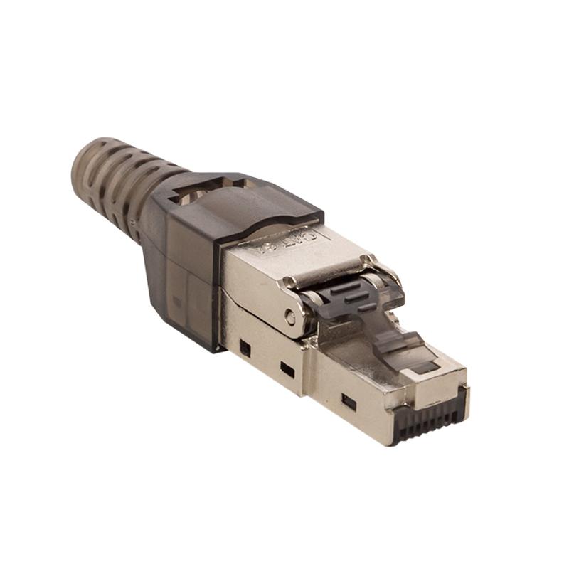 Коннектор TERACOM PRO полевой заделки RJ-45 (8P8C) экранированный STP для кабеля Cat.6A | TRP-PLUG-6ASTP-FST | EKF — миниатюра 2