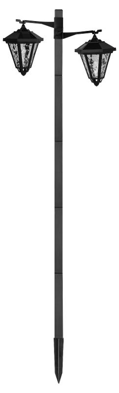 Светильник уличный  ERASF23-28 на солнечной батарее высота 1,4 м 2 LED | Б0062366 | ЭРА — миниатюра 1