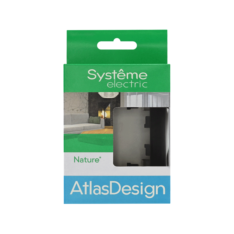 AtlasDesign Nature Черный Рамка 1-ая, матовое стекло |ATN331001| SE — миниатюра 3