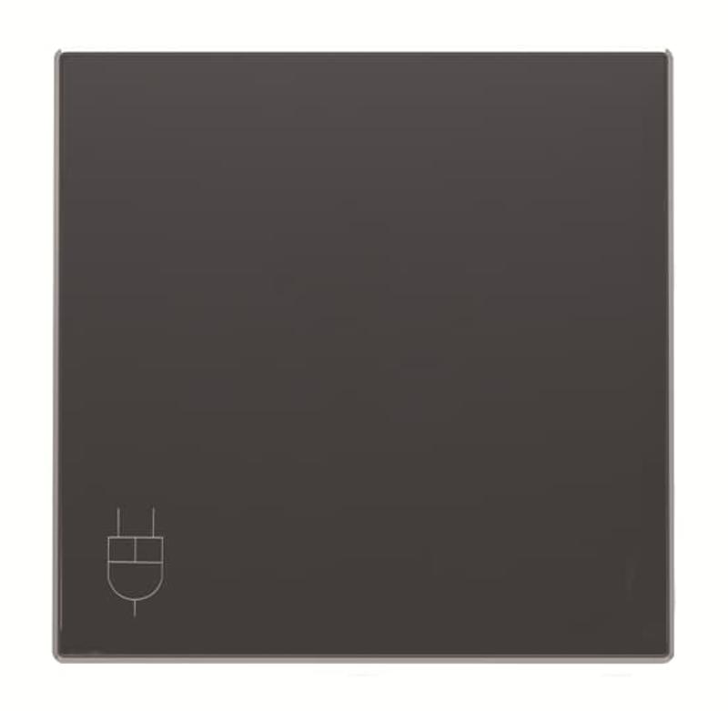 Накладка розетки с крыш., SKY цвет чёрный бархат 8588.1 NS | 2CLA858810A1501 | ABB — ABB