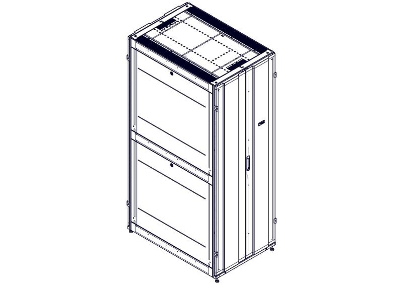 Шкаф Systeme Electric, серия Uniprom, 48U-800/1200, боковые панели 4шт, черный | UR3387 | SE — Systeme Electric