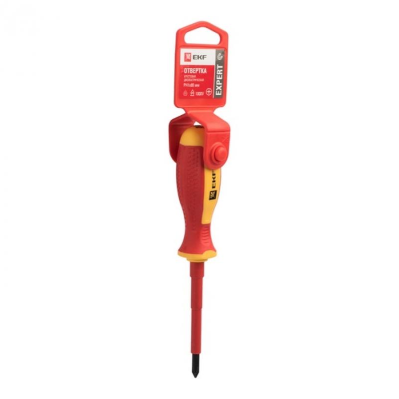 Отвертка Expert PH1x80 мм 1000В EKF PROxima|ph-1-80-exp-in|EKF — EKF