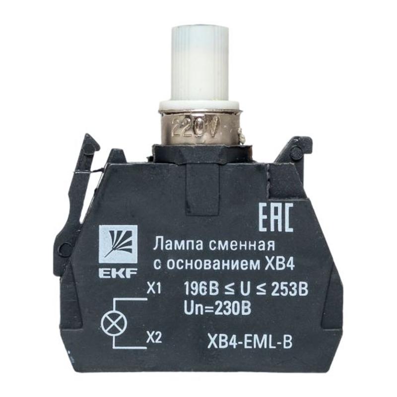 Лампа сменная c основанием XB4 синяя 230В EKF PROxima  |  XB4-EML-B |  EKF  — миниатюра 21