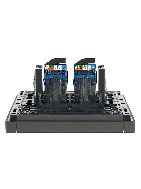 FORTE&PIANO Розетка комп. 2-ая RJ45 кат.6 FP334 серый | FP-K20-2-K03 | IEK — миниатюра 5