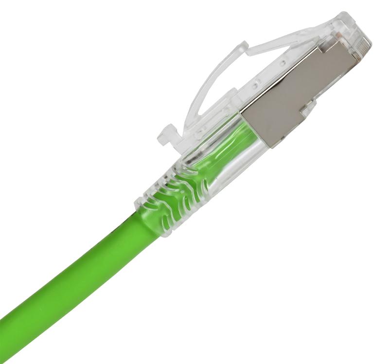 ITK Коммутационный шнур кат.6A S/FTP 2м st. лент. замок зел. | PC02-C6ASL-2M-SC-RL | ITK — миниатюра 2
