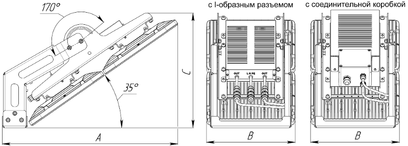 Прожектор светодиодный СДО STIMUL/FB 450W D30 750 GY 5000К IP66 | 1948000150 | Световые Технологии — миниатюра 2