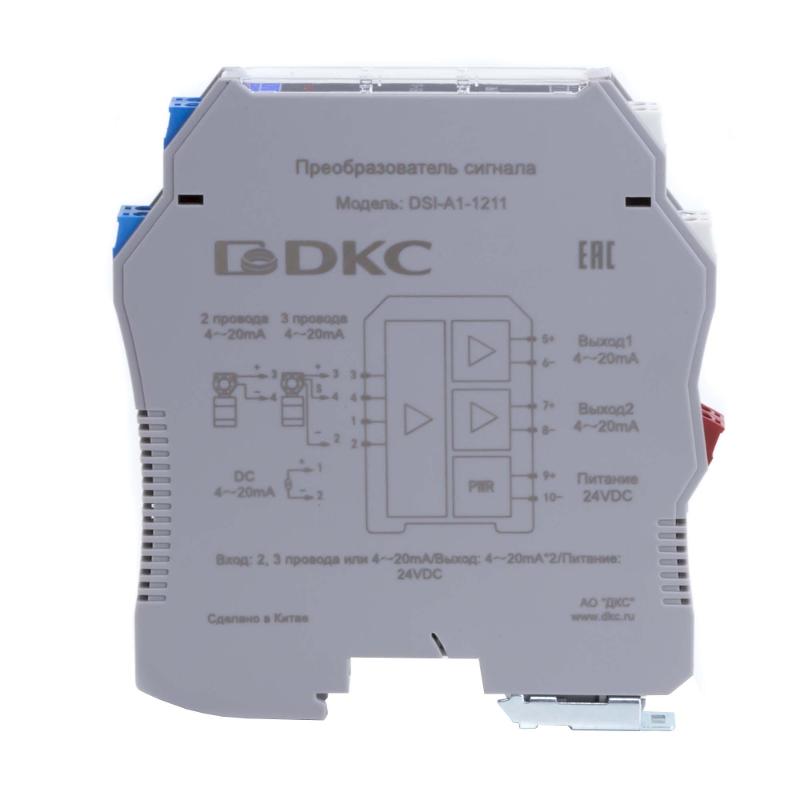 Преобразователь сигнала DSI, 1 вход 4…20 мА, 2 выхода 4…20 мА | DSI-A1-1211 | DKC — миниатюра 3