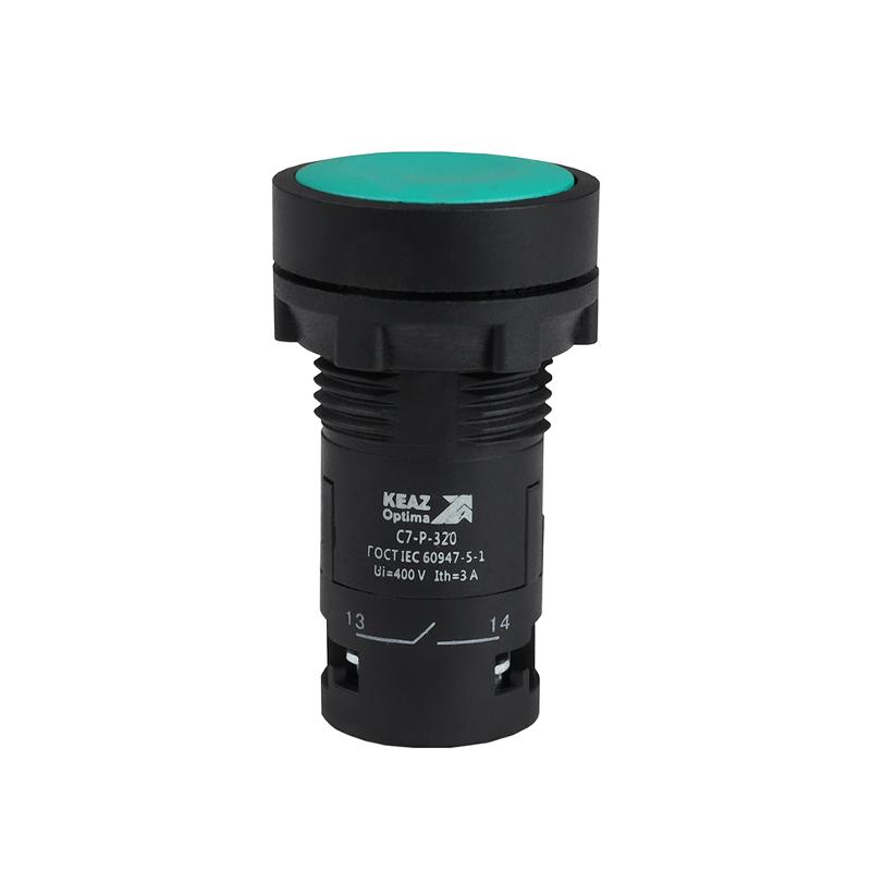 Кнопка OptiSignal Compact D22 C7-P-320 зеленая 2НО XB7NA33 | 362050 | КЭАЗ — КЭАЗ (Курский электроаппаратный завод)