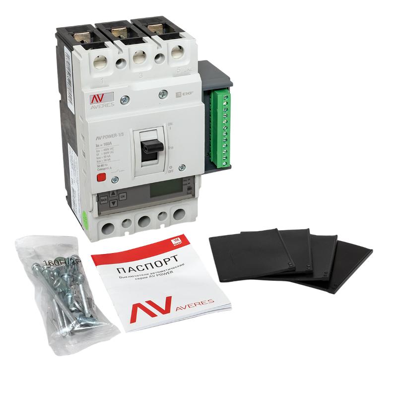 Выключатель автоматический AV POWER-1/3 160А 50kA ETU6.2 | mccb-13-160-6.2-av | EKF — миниатюра 14