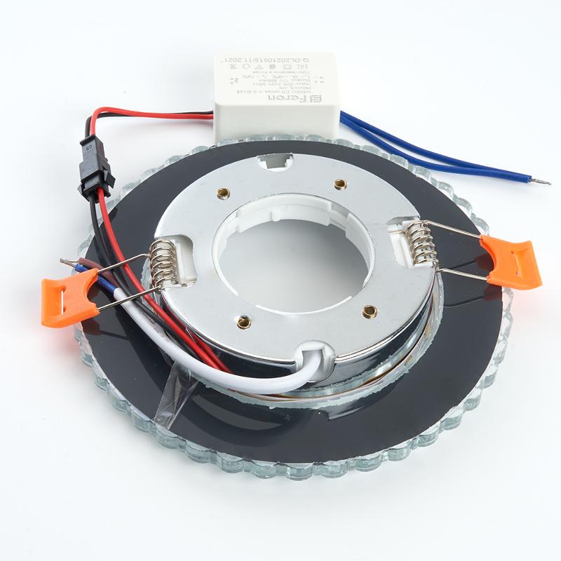 Светильник точечный встраиваемый декоративный CD4045 20LED*2835 SMD 4000K, 15W GX53, без лампы, прозрачный, хром | 41408 | Feron — миниатюра 3