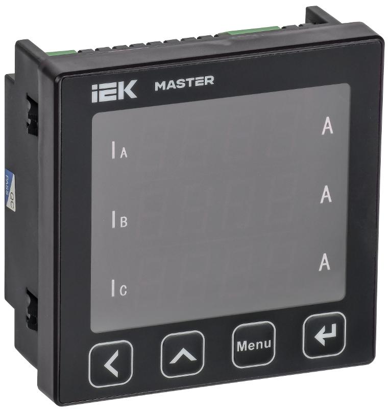 Амперметр цифр. щит. 3-ф. RS-485 96х96 LED MASTER | MI-DA21-6-3-1-LED | IEK — миниатюра 1