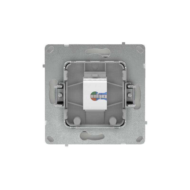 Компьютерная розетка RJ-45 без шторки, кат.5е одинарная, KANT, белый песок | 7010663 | DKC — миниатюра 3
