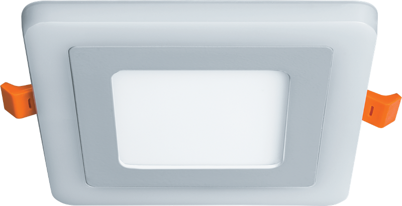 Светильник светодиодный ДВО NLP-SC2-6+2W-WB-LED (140x140) 6Вт 3300-5300К IP20 опал | 71823 | Navigator — фото 1 | Sento