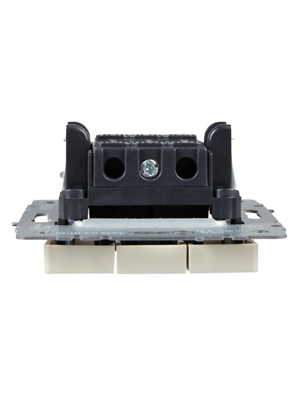 BRITE Выключатель 3-клавишный 10А ВС10-3-0-БрКр бежевый | BR-V30-0-10-K10 | IEK — миниатюра 4