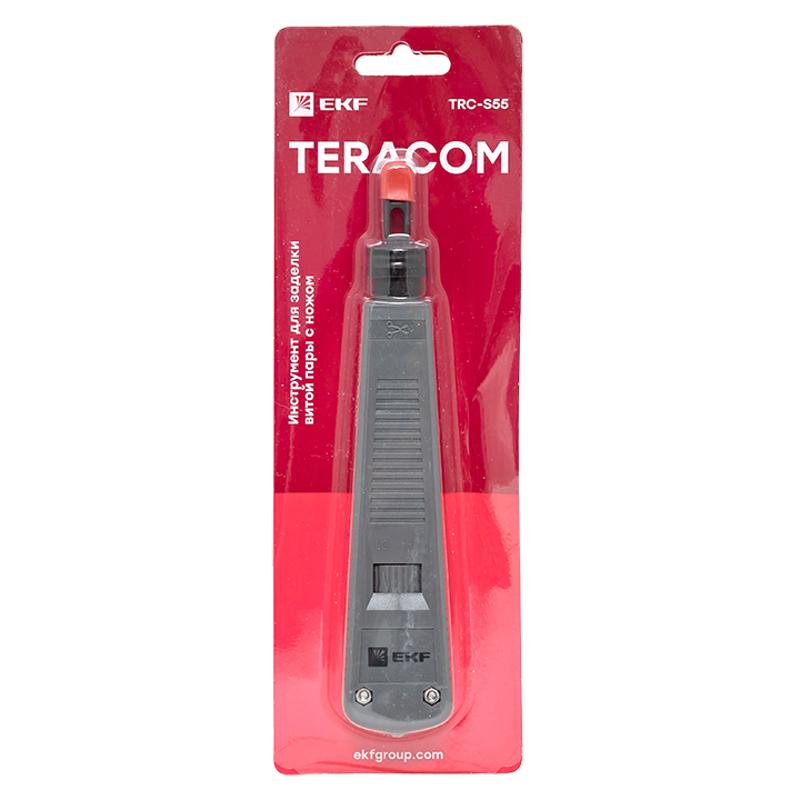Инструмент для заделки витой пары с ножом TERACOM TRC-S55 | TRC-S55 | EKF — миниатюра 9