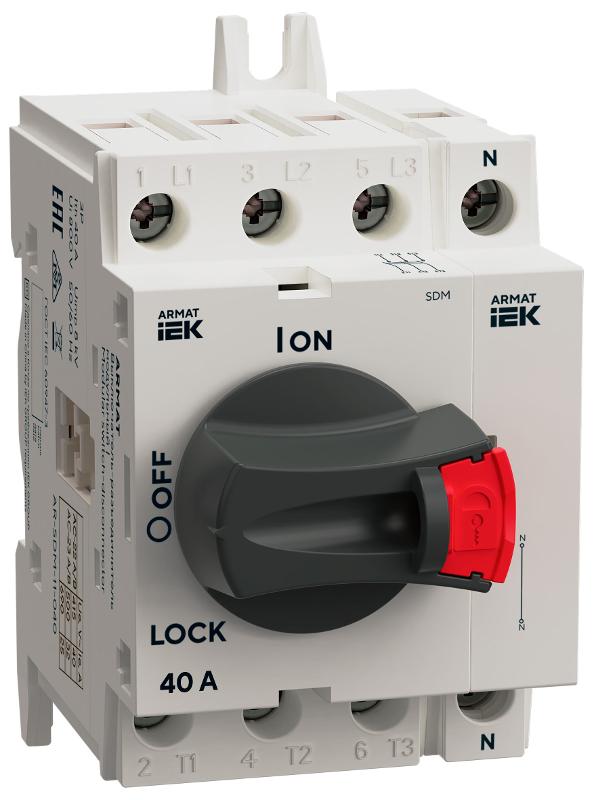 Полюс нейтральный для ARMAT SDM 40А | AR-SDM-AUX-ANP-040 | IEK — IEK (ИЭК)