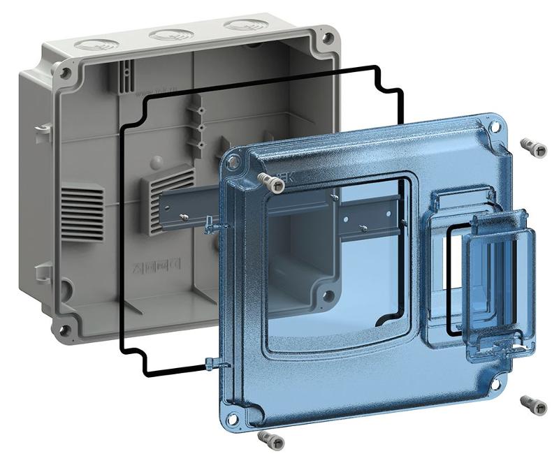 Корпус пластиковый навесной ЩУРн-П 1/3 IP66 PC (250х285х109мм) | MSP1-N-03-55 | IEK — миниатюра 2