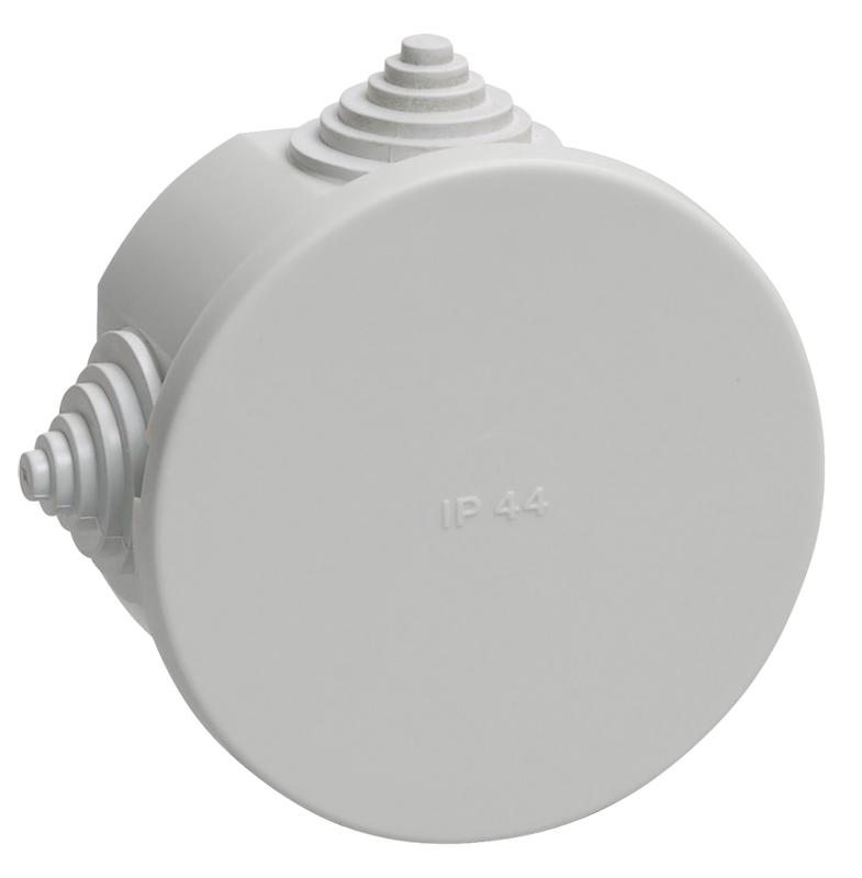 Коробка распределительная КМ41237 для о/п d75х40 мм IP44 (RAL7035, 4 гермоввода) | UKO11-075-040-000-K41-44 | IEK — IEK (ИЭК)
