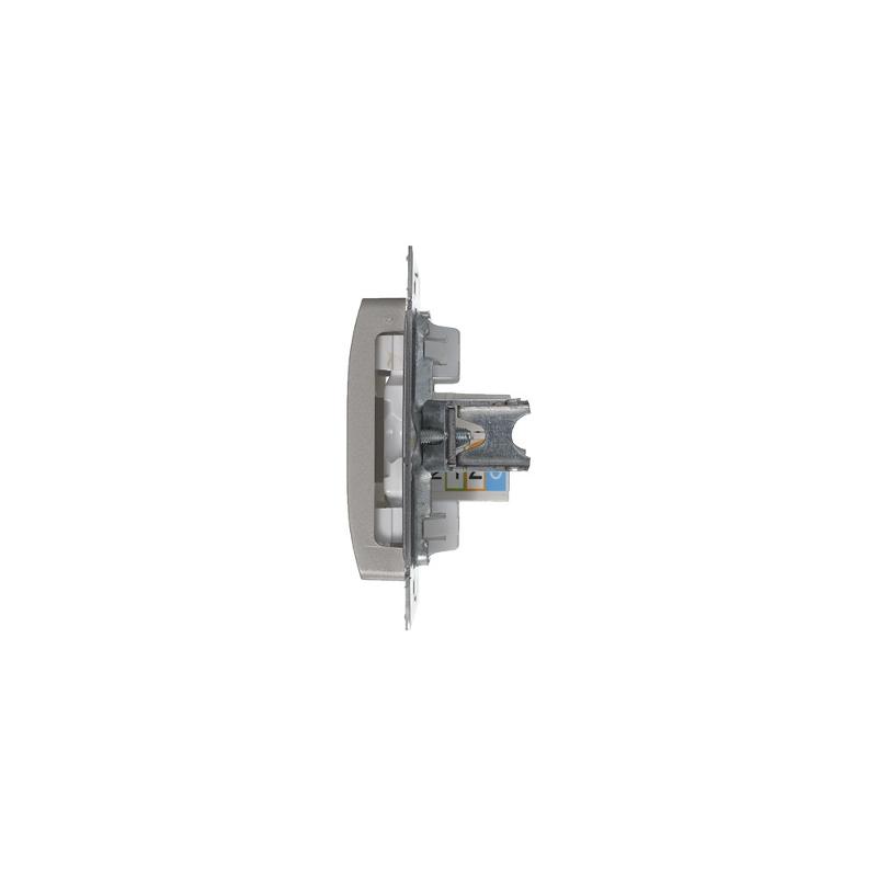 Glossa Платина Розетка телефонная RJ11 | GSL001281T | SE — миниатюра 6