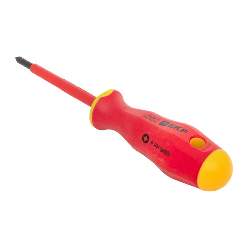 Отвертка Professional PH-FL1х80 мм VDE 1000В |ph-fl-1-80-pro-in|EKF — миниатюра 6