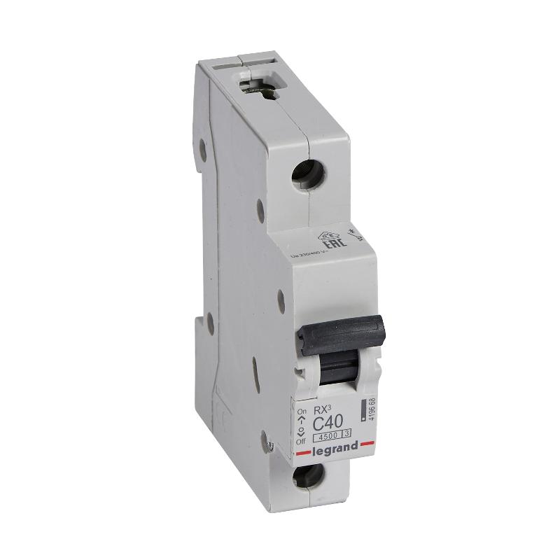 Выключатель автоматический  однополюсный RX3 4500 40А C 4,5кА | 419668 | Legrand — Legrand