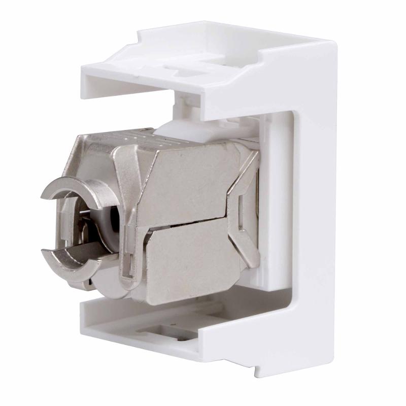 Viva белый розетка компьютерная RJ45 категория 6 экран. FTP 1мод | 45068 | DKC — миниатюра 3