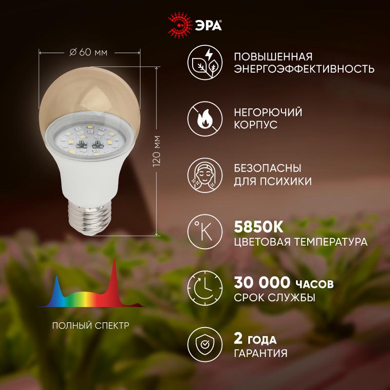 Светильник светодиодный для растений FITO-11W-Ra90-E27 | Б0050603 | ЭРА — миниатюра 5
