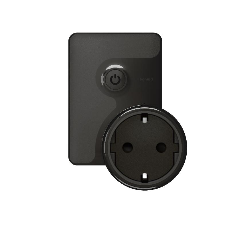 Розетка умная мобильная с/з 16А 230В графит Netatmo — миниатюра 4