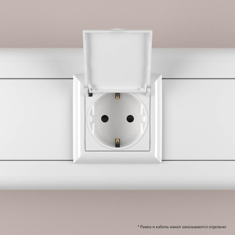 Розетка 2P+E, с з/ш, "Avanti" IP41, белая | 4400012 | DKC — миниатюра 5