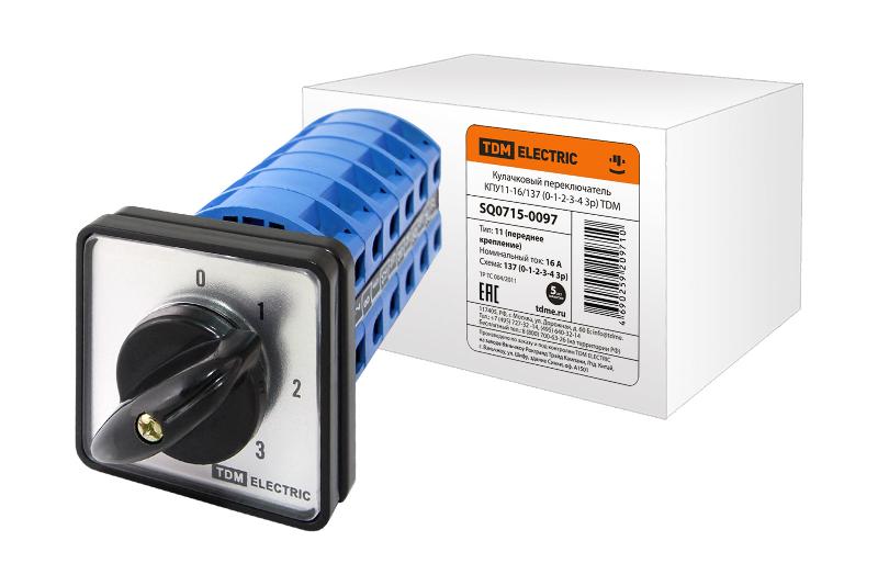 Кулачковый переключатель КПУ11-16/137 (0-1-2-3-4 3р) | SQ0715-0097 | TDM — TDM ELECTRIC
