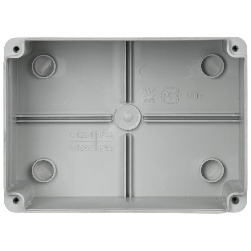 Коробка расп. КМ41262 о/п 150х110х85мм IP55 серая | UKO11-150-110-085-K41-55S | IEK — миниатюра 4
