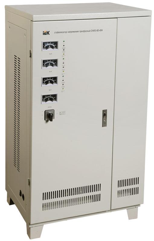 Стабилизатор напряжения СНИ3-60 кВА трехфазный  | IVS10-3-60000 | IEK — IEK (ИЭК)