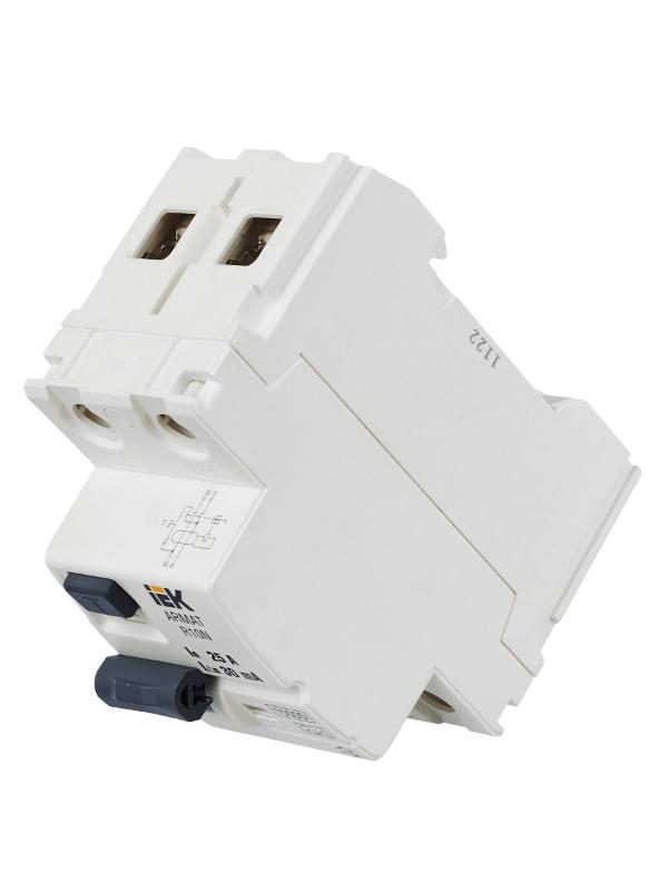 Выключатель дифференциальный (УЗО) R10N 2P 25А 30мА тип A ARMAT | AR-R10N-2-025A030 | IEK — миниатюра 6
