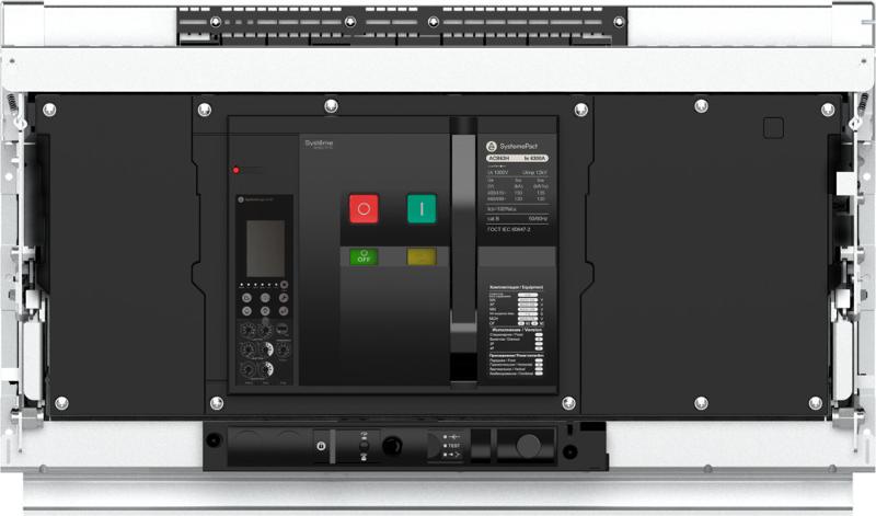 ВОЗДУШНЫЙ АВТ.ВЫКЛ.SYSTEMEPACT ACB63H 6300A 3P 6.0H ВЫК,ВП MCH+MX+XF AC230V | SPA63H633DVNN58H | SE — фото 1 | Sento