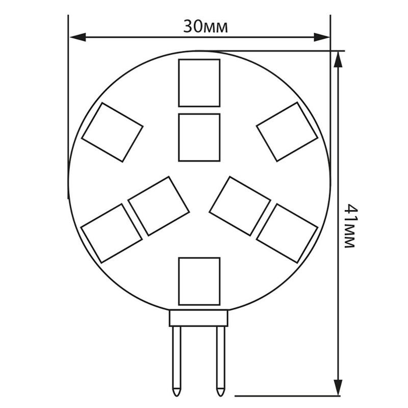 Лампа светодиодная LB-16 (3W) 12V G4 4000K, (для мебельных св-ков) | 25093 | FERON — миниатюра 7