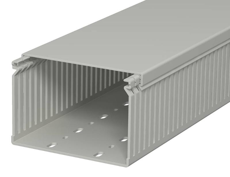 Распределительный кабельный канал LK4 80x120x2000 мм (ПВХ,серый) (LK4 80120) | 6178061 | OBO Bettermann — OBO Bettermann