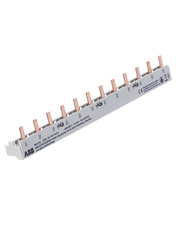 Шина 3ф.к. 12мод.63А PS3/12 | 2CDL231001R1012 | ABB — миниатюра 2