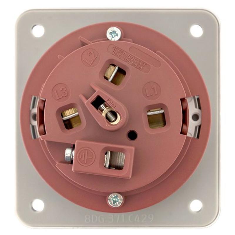 Розетка стационарная внутренняя 3342 3Р+РЕ 63А 380В IP67 EKF PROxima | ps-3342-63-380 | EKF — миниатюра 11