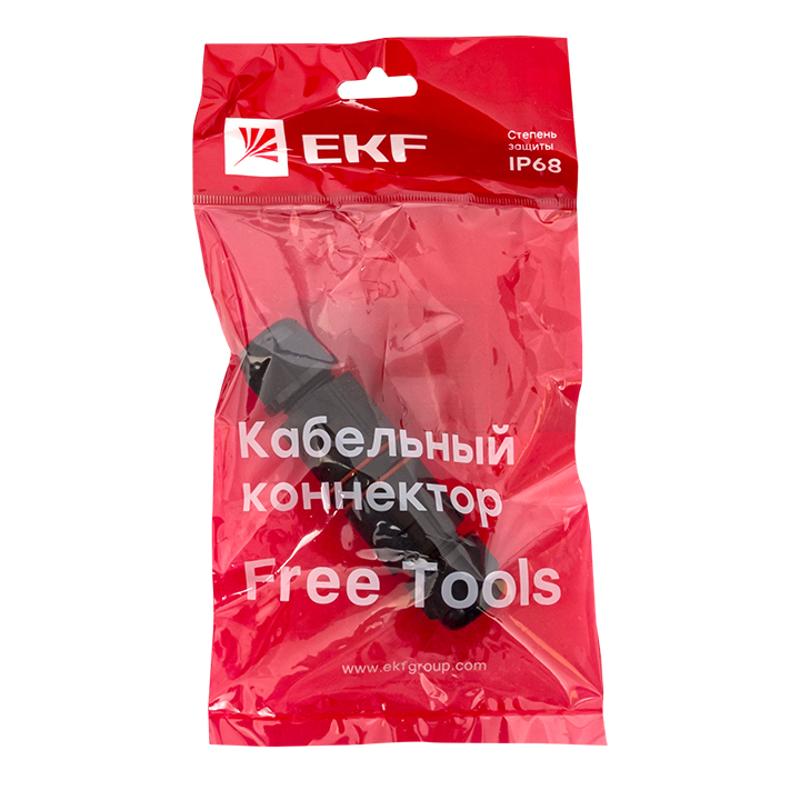 Кабельный коннектор I-образный (СМК 3PIN) IP68 FreeTools PROxima | cct2-smk3 | EKF — миниатюра 3