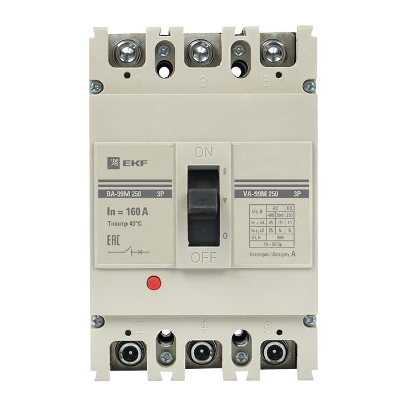Выключатель автоматический ВА-99М 250/160А 3P 35кА EKF Basic | mccb99-250-160m | EKF — миниатюра 4