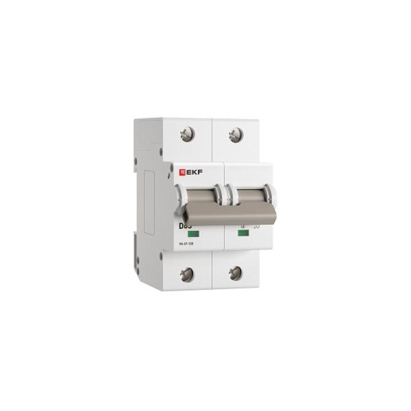 Выключатель автоматический ВА 47-125 2P 63А (D) 15кА PROXIMA  | mcb47125-2-63D | EKF — миниатюра 5