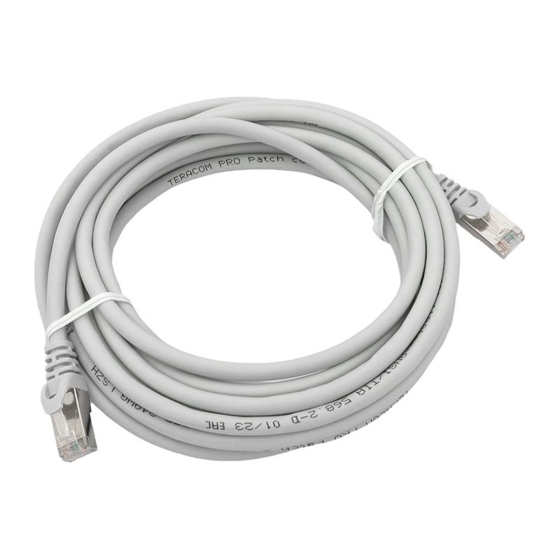 Патч-корд TERACOM PRO Cat.6 экранированный FTP оболочка LSZH серый (5,0м)|TRP-6FTP-LSH-5M-GY|EKF — EKF