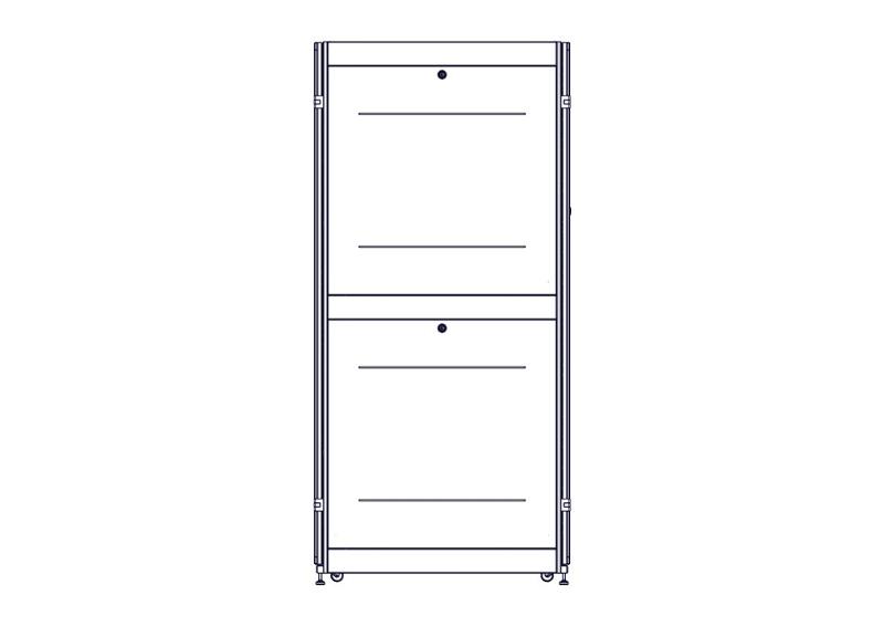 Шкаф Systeme Electric, серия Uniprom, 48U-750/1070, боковые панели 4шт, черный | UR3157 | SE — миниатюра 6