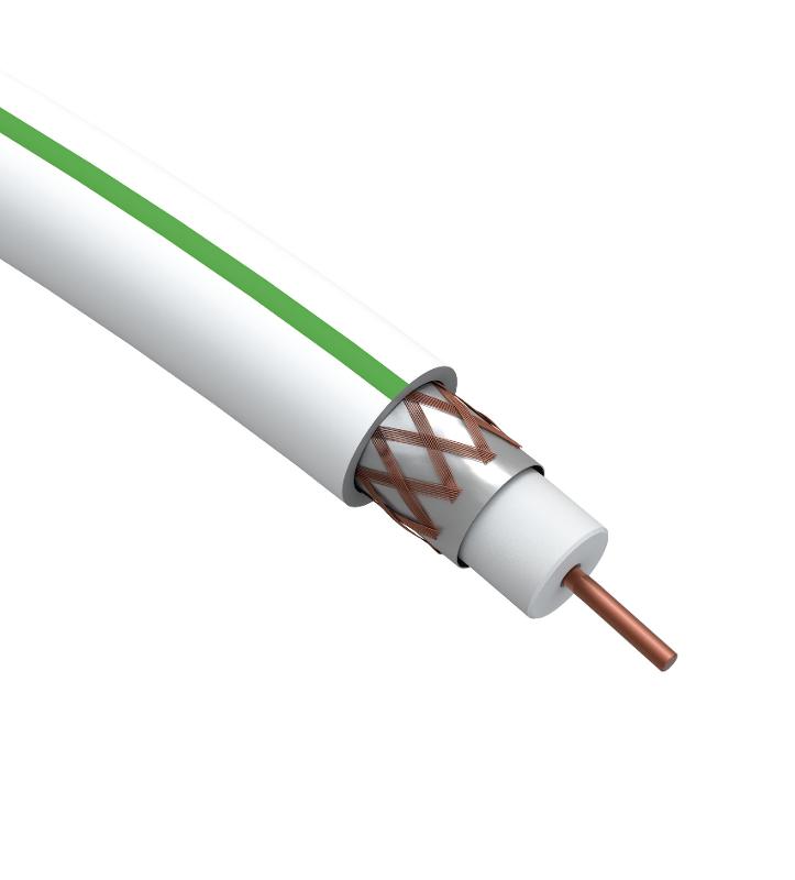 ЭРА Кабель коаксиальный SAT 703 B, 75 Ом, Cu/(оплётка Cu 75%), PVC, цвет белый, бухта 10 м | Б0044613 | ЭРА — миниатюра 2