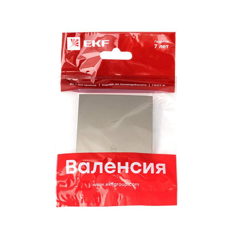 Валенсия лицевая панель выключателя проходного 1-кл. 10А кашемир EKF PROxima |  ESV10-L-025-40 |  EKF — миниатюра 2