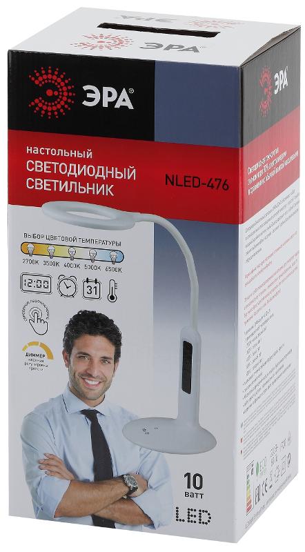 Светильник настольный светодиодный NLED-476-10W-BK черный наст.светильник | Б0038592 | ЭРА — миниатюра 2
