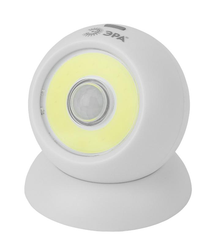 Светильник пушлайт (подсветка) SB-802 "Сфера-2" [5Вт. COB, 3xAAA, датчик движения, магнит, бл.] | Б0036608 | ЭРА — ЭРА (Энергия света)